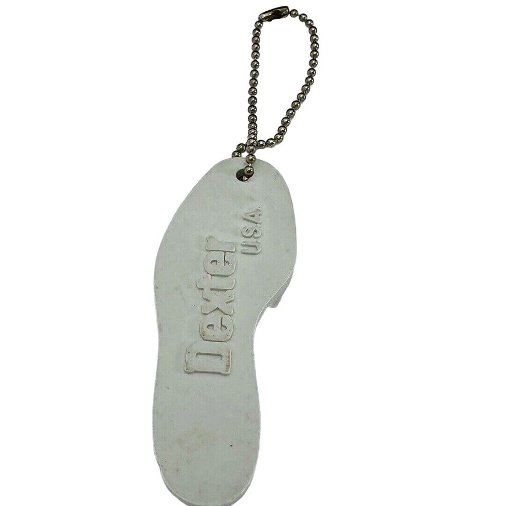 Dexter USA Bowling Shoe Sole Keychain Charm Keyring‎ Retro Collectible